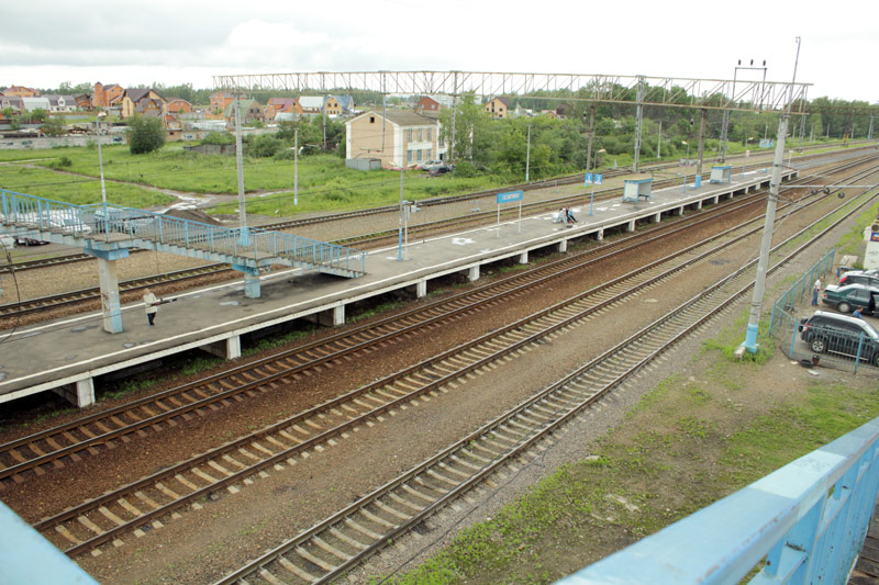 Станция Селятино вид с моста